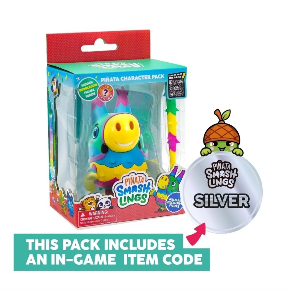 : ROBLOX Pinata Smashlings Donkey Figure Bubblegum Figure W/ DLC Code Exclusive